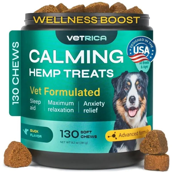Hemp Calming Chews For Dog Anxiety Relief Duck Favor Calming Treats For Dogs Stress Separation Anxiety Relief Storms Hemp Seed Oil Calming Chews For Dogs Calming Treats For Anxiety Relief